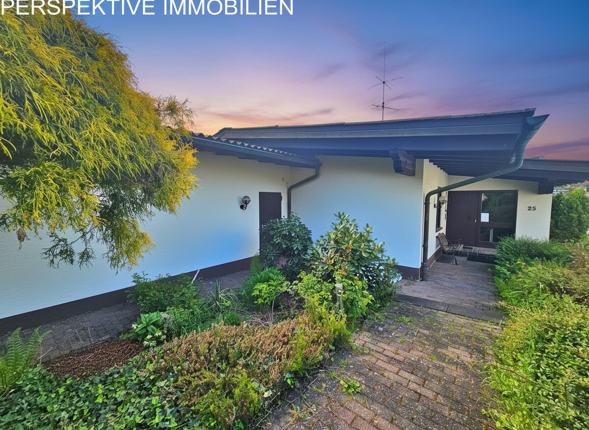 Solides Architektenhaus mit 2 Wohnungen und Blick über Bad König